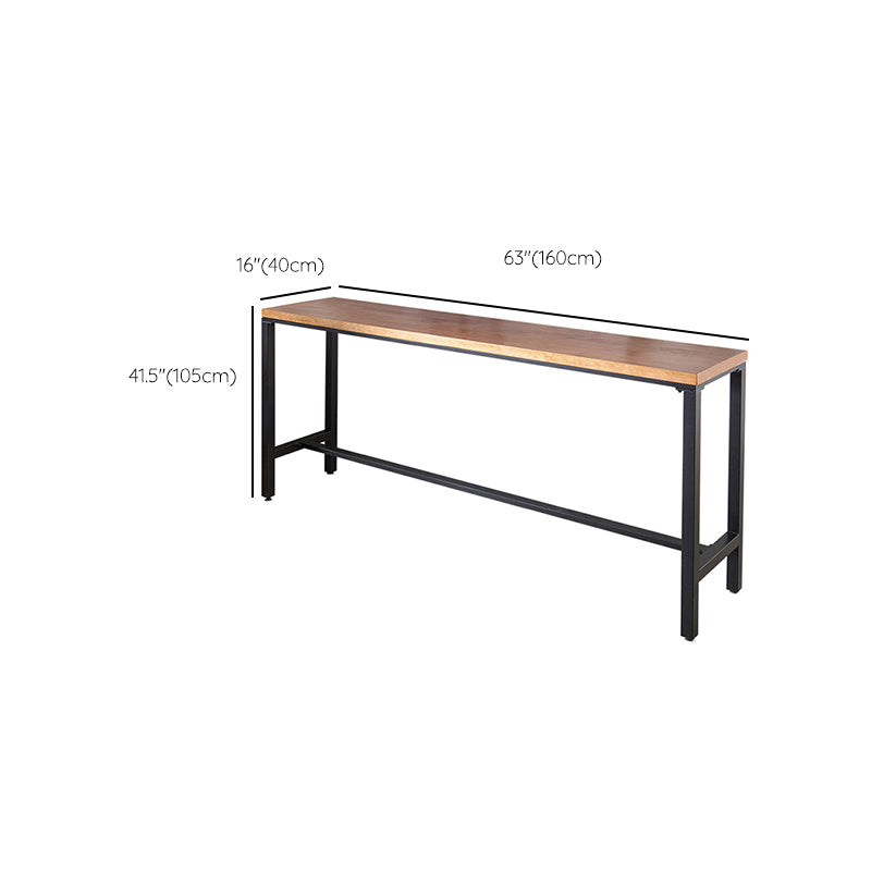 Solid Wood Bar Table Set Modern Rectangle 1/5/9 Pieces Counter Height Pub Set