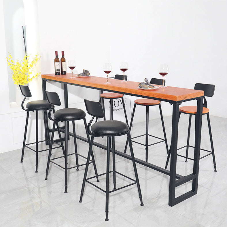 Rectangular Pub Table Set 1/2/5/9 Pieces Bar Stool and Table Set
