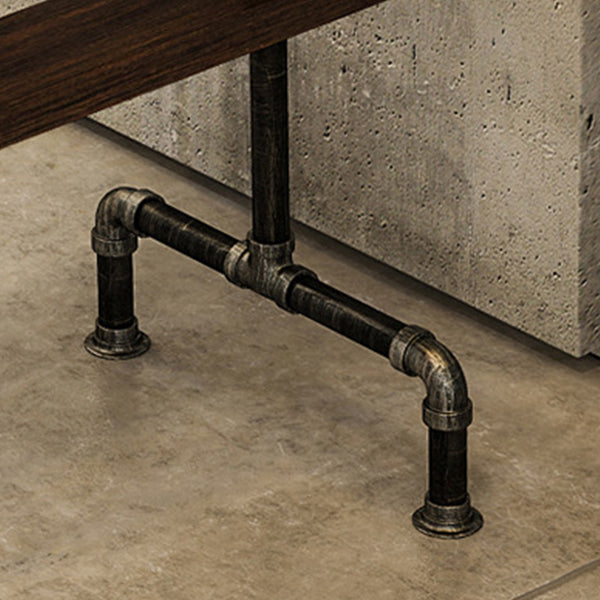 Brown Bar Stool and Table Set Industrial 1/2/4/7 Pieces Table and Stool Set