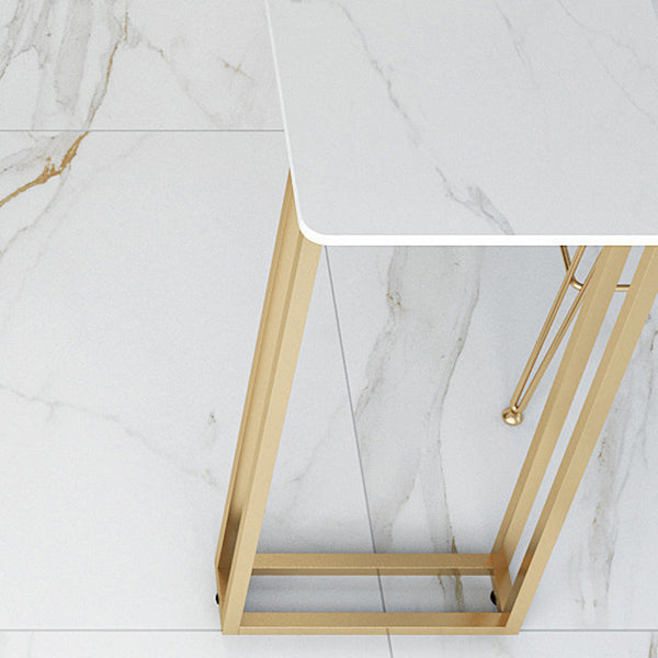 1/3 Pieces Pub Dining Set Glam Rectangular Table and Stool for Bar