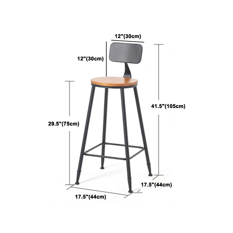 1/7 Pieces Indoor Bar Table Set Industrial Wooden Bar Table and Stools with Footrest