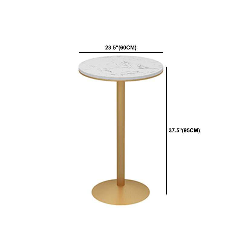 Sintered Stone Bar Table Set 1/2/3/4/7 Pieces Luxury Bar Table and Stools with Footrest