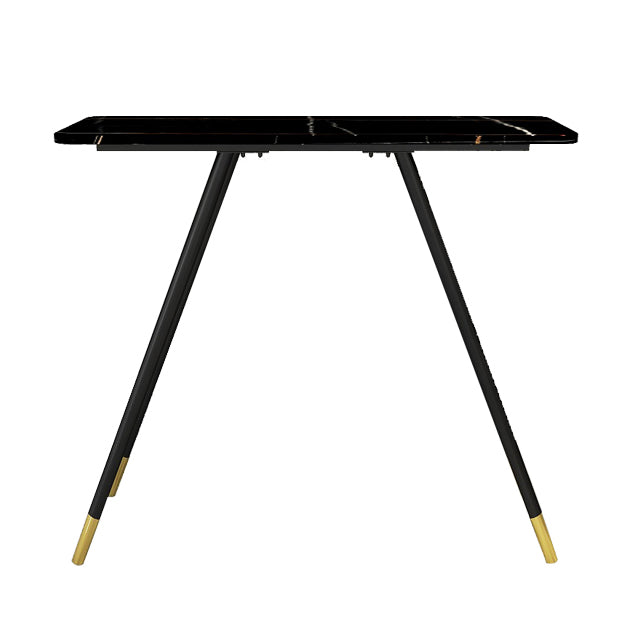 1/2 Pieces Bar Table and Stool Modern Sintered Stone Table and Armless Bar Chair