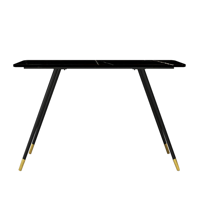 1/2 Pieces Bar Table and Stool Modern Sintered Stone Table and Armless Bar Chair