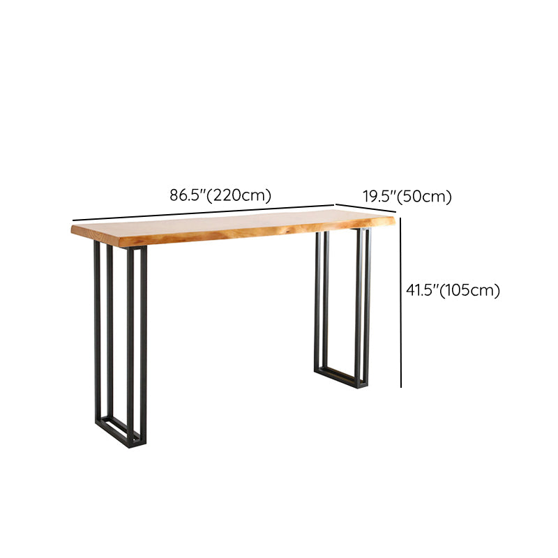 Modern 1/4/7 Pieces Bar Table Set Rectangle Pine Wood Counter Table for Balcony Cafe