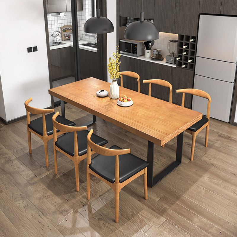 Traditional 1/5/7 Pieces Dining Set Rectangle Wood Dining Table  Set for Dining Room