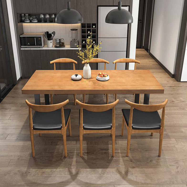 Traditional 1/5/7 Pieces Dining Set Rectangle Wood Dining Table  Set for Dining Room