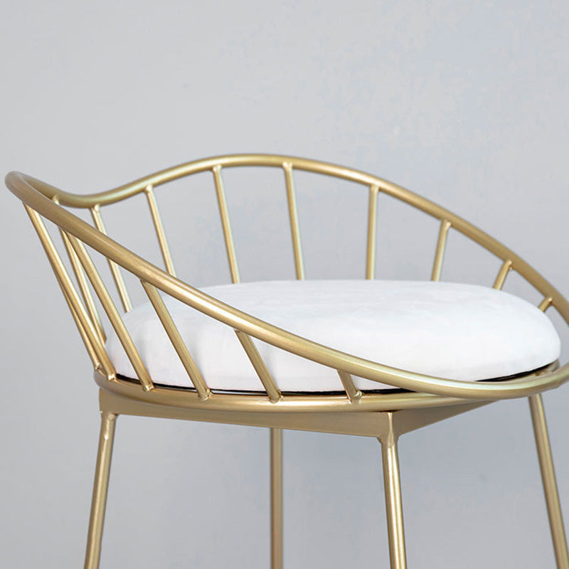 Contemporary Metal Counter Height Stools Low Black Stools for Bar