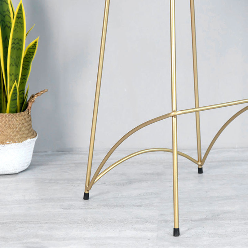 Contemporary Metal Counter Height Stools Low Black Stools for Bar