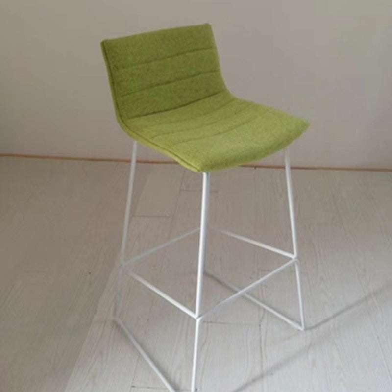 Contemporary Metal Counter Height Stool Backrest Bar Stool for Indoor