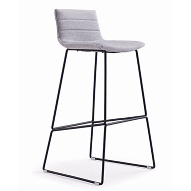 Contemporary Metal Counter Height Stool Backrest Bar Stool for Indoor