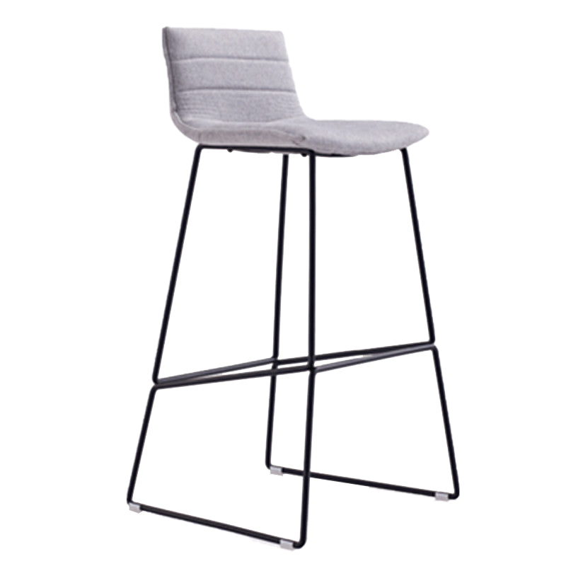 Contemporary Metal Counter Height Stool Backrest Bar Stool for Indoor
