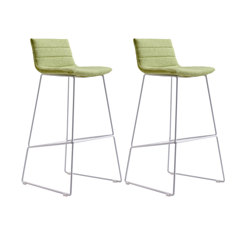 Contemporary Metal Counter Height Stool Backrest Bar Stool for Indoor