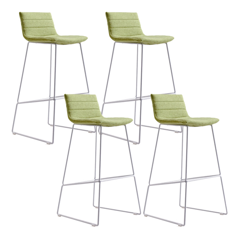 Contemporary Metal Counter Height Stool Backrest Bar Stool for Indoor