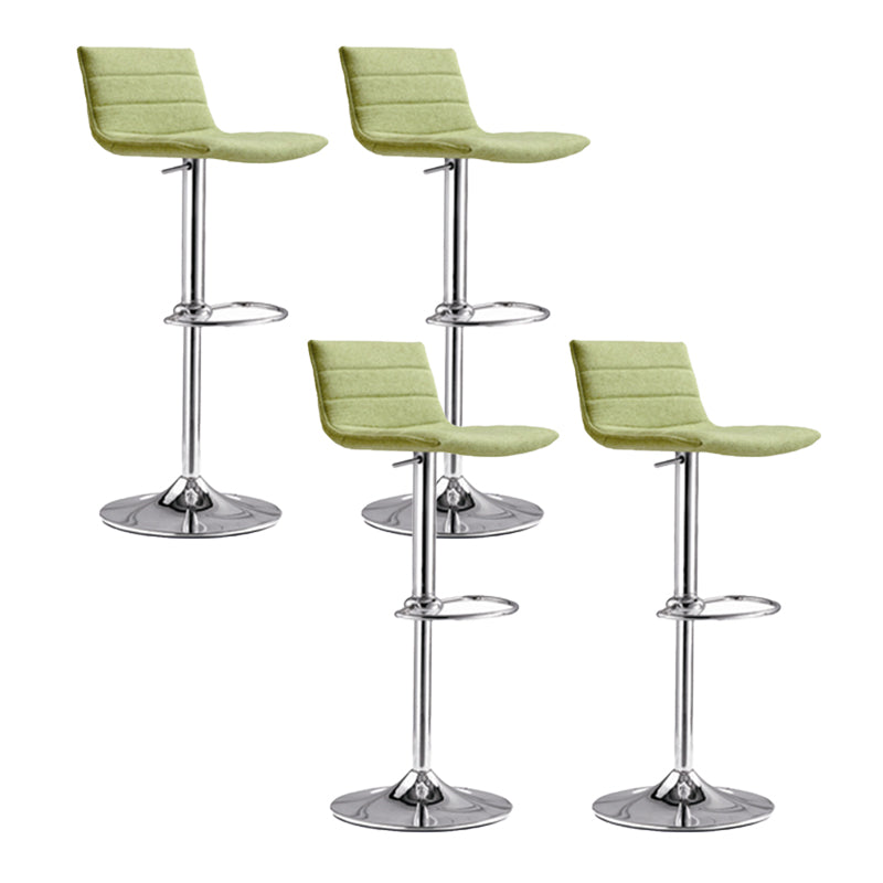 Contemporary Metal Counter Height Stool Backrest Bar Stool for Indoor
