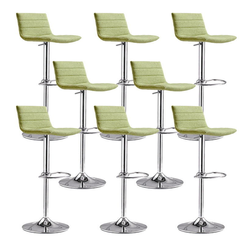 Contemporary Metal Counter Height Stool Backrest Bar Stool for Indoor