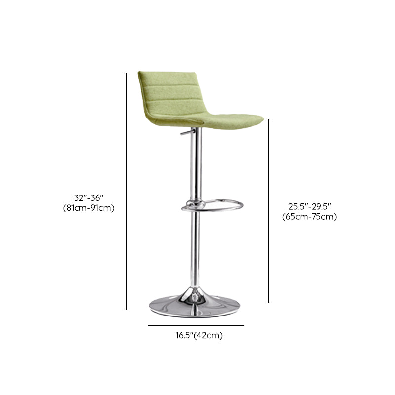 Contemporary Metal Counter Height Stool Backrest Bar Stool for Indoor