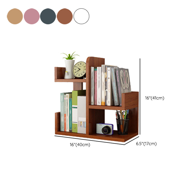 Standard Engineered Wood Book Shelf Contemporary Open Bookcase