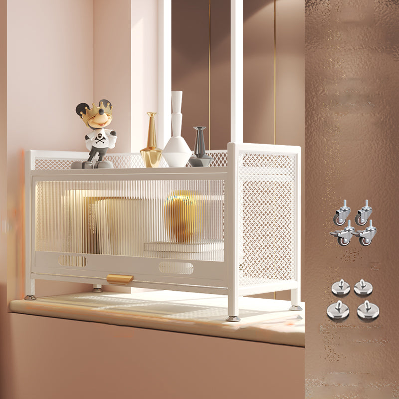 12.6" W Matte Finish Bookshelf for Living Room, Steel Standard Shelf Bookcase