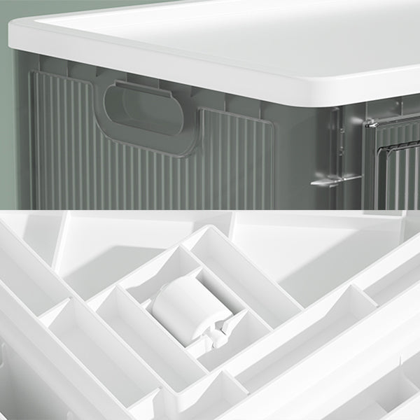 Contemporary Shelf Bookcase Folding Closed Back Plastic Bookcase