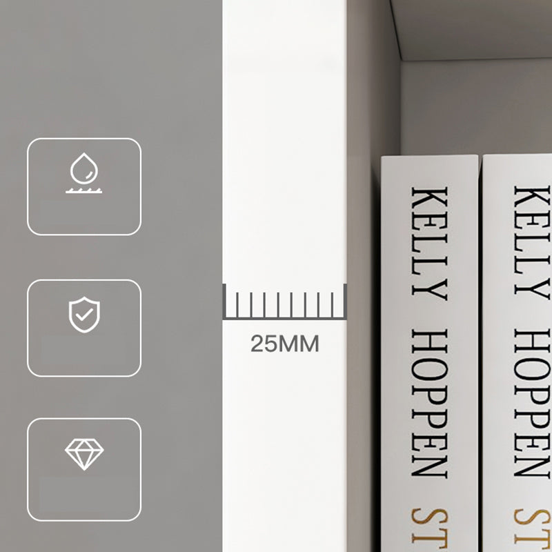 11.81" W Modern Matte Finish Bookcase Engineered Wood Standard Bookshelf