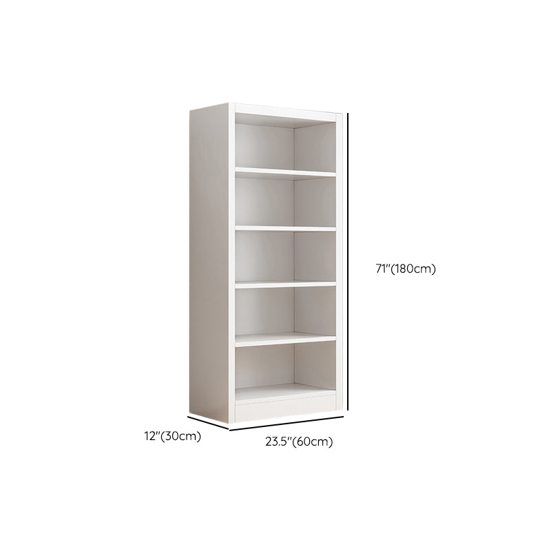 11.81" W Modern Matte Finish Bookcase Engineered Wood Standard Bookshelf