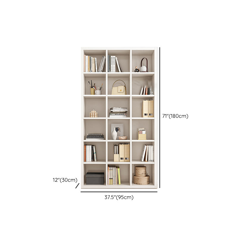 11.81" W Modern Matte Finish Bookcase Engineered Wood Standard Bookshelf