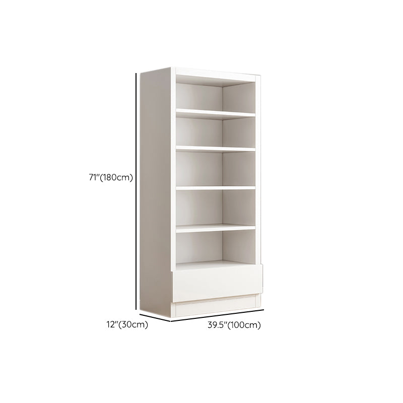 11.81" W Modern Matte Finish Bookcase Engineered Wood Standard Bookshelf