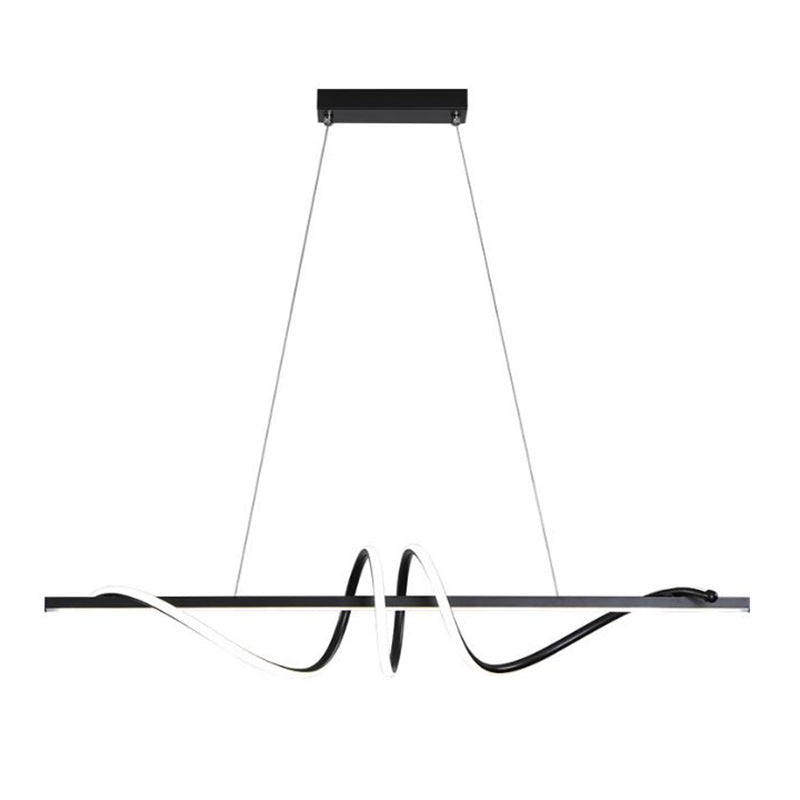 LED Kitchen Island Lighting Modern Golden/Black Ceiling Light for Foyer
