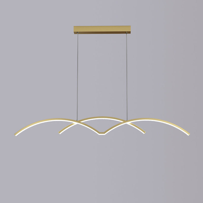 Modernism Kitchen Island Lighting LED Golden/Black Ceiling Light for Home