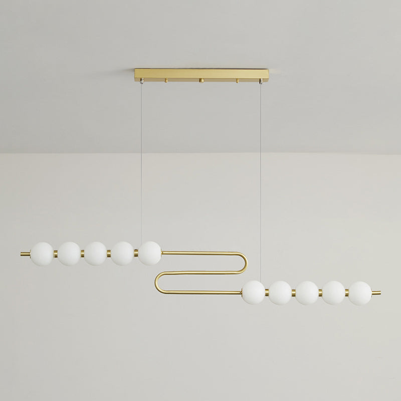 Modern Style Ball Shape Island Pendants Glass Pendant Lights for Dining Room