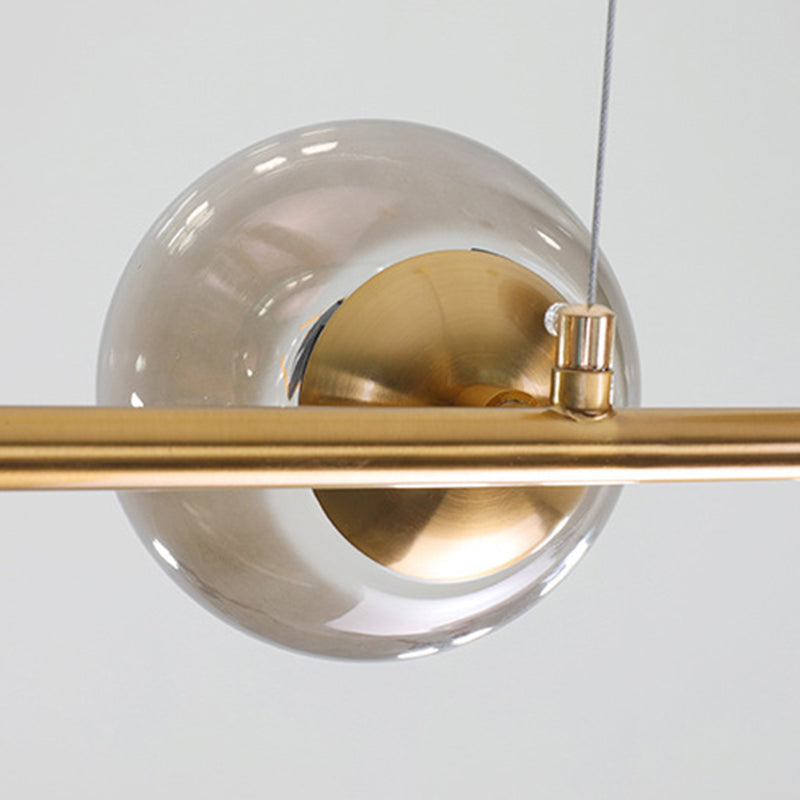 Modernism Metal Kitchen Island Lighting Globe Shaded Ceiling Light for Home