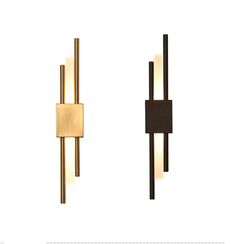 Metal Cylinder Shape Wall Light Modern Style 1 Light Wall Light Sconce