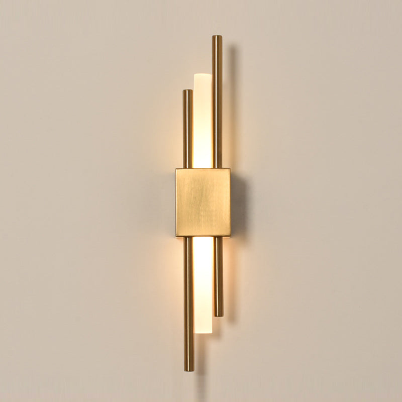 Metal Cylinder Shape Wall Light Modern Style 1 Light Wall Light Sconce
