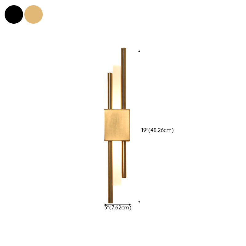 Metal Cylinder Shape Wall Light Modern Style 1 Light Wall Light Sconce