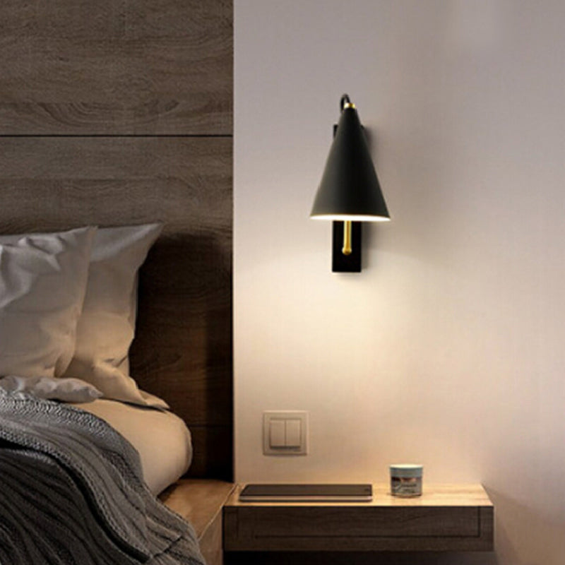 Metal Geometric Shape Wall Light Industrial Style 1 Light Wall Light Sconce