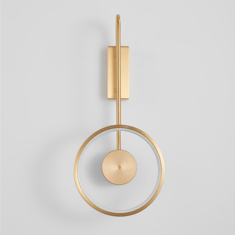 Post-Modern Wall Sconce Copper LED Sconce Lighting for Bedroom
