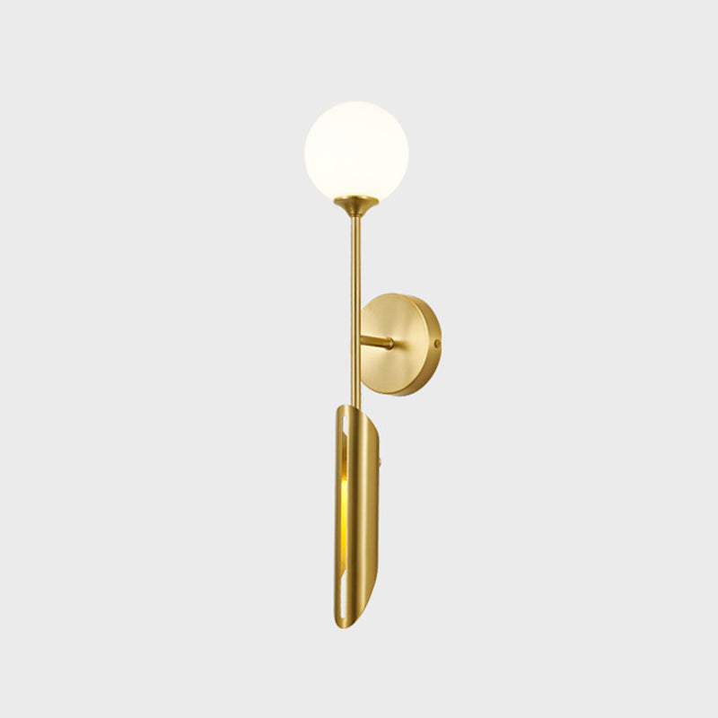 Post-Modern Wall Sconce Copper LED Sconce Lighting for Corridor