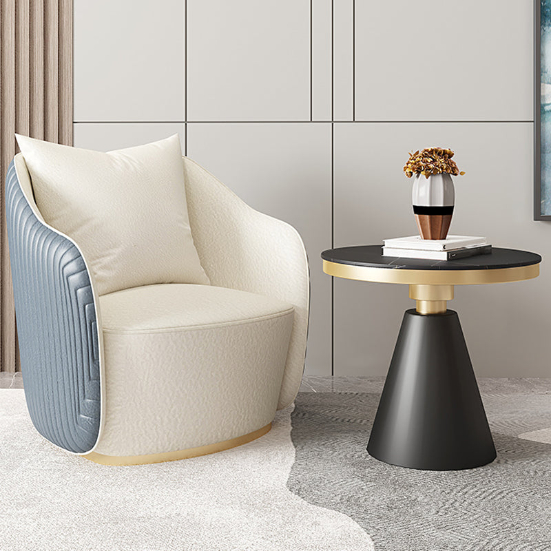 Contemporary Accent Armchair Modern Arms Included Barrel Accent Chair