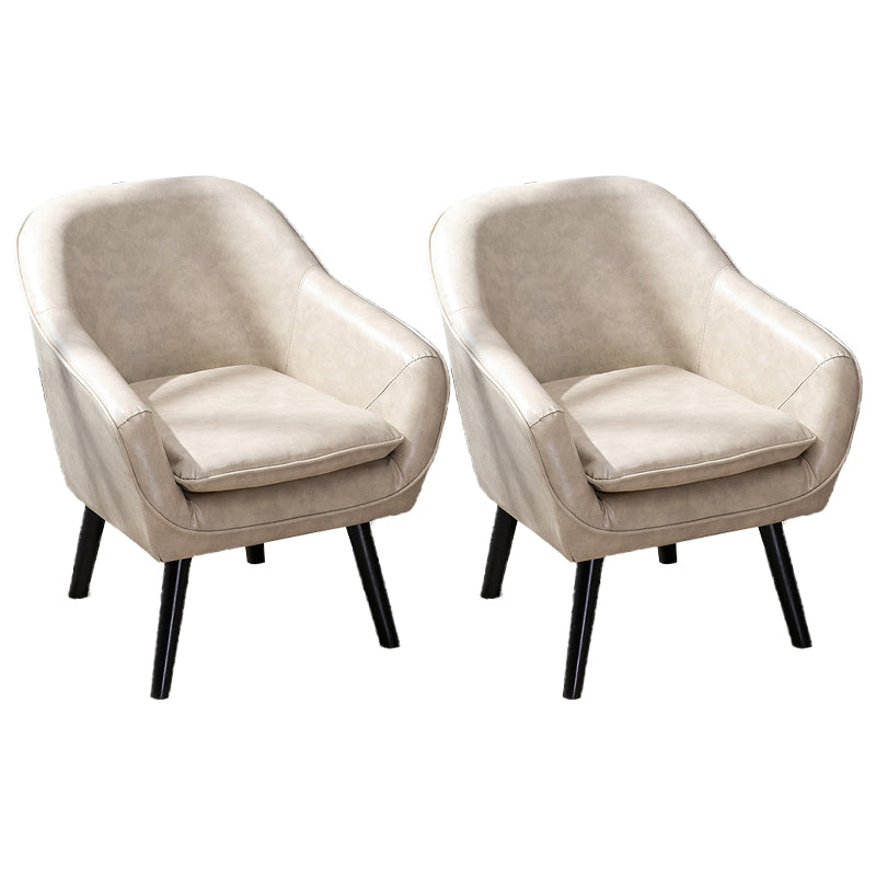 Contemporary Accent Armchair Arms Included Barrel Accent Chair
