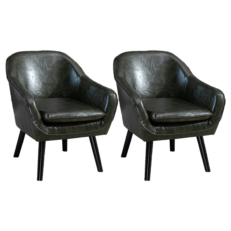 Contemporary Accent Armchair Arms Included Barrel Accent Chair