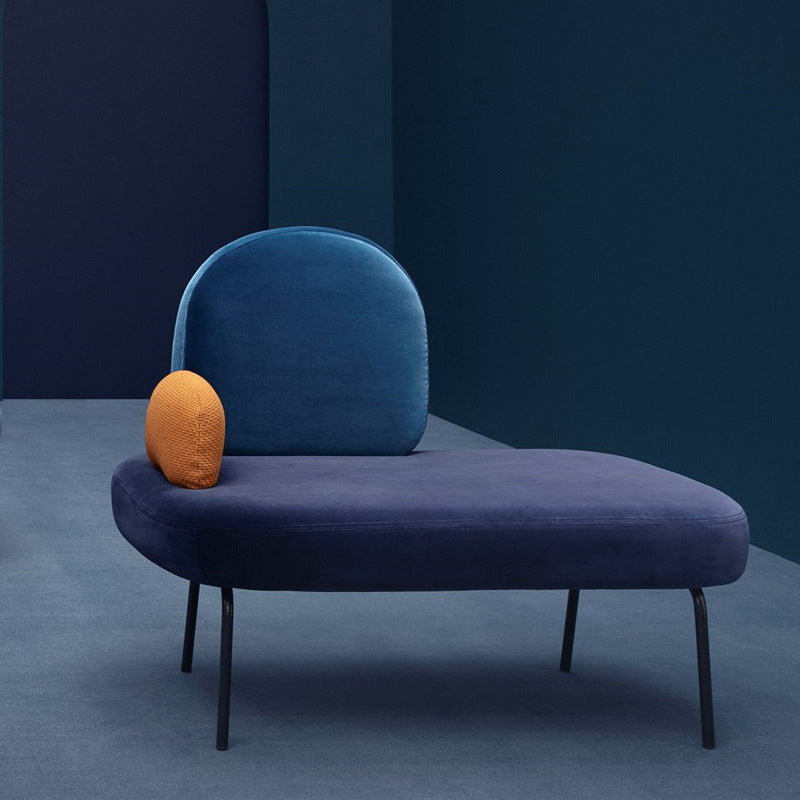 2-seater Standard Sofa Modern Fabric Armless Settee for Living Room