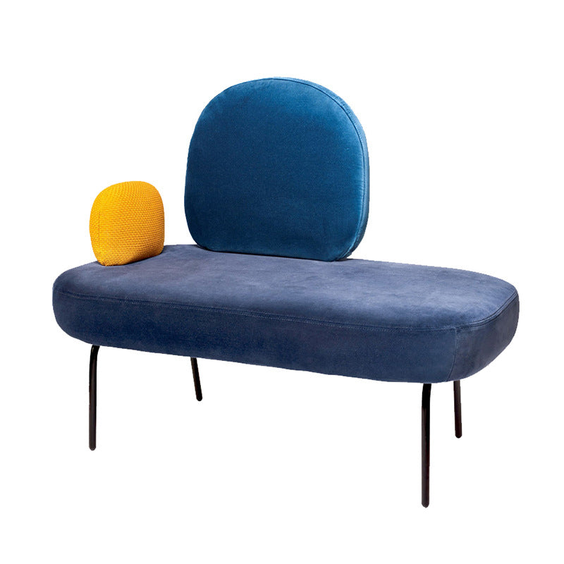 2-seater Standard Sofa Modern Fabric Armless Settee for Living Room