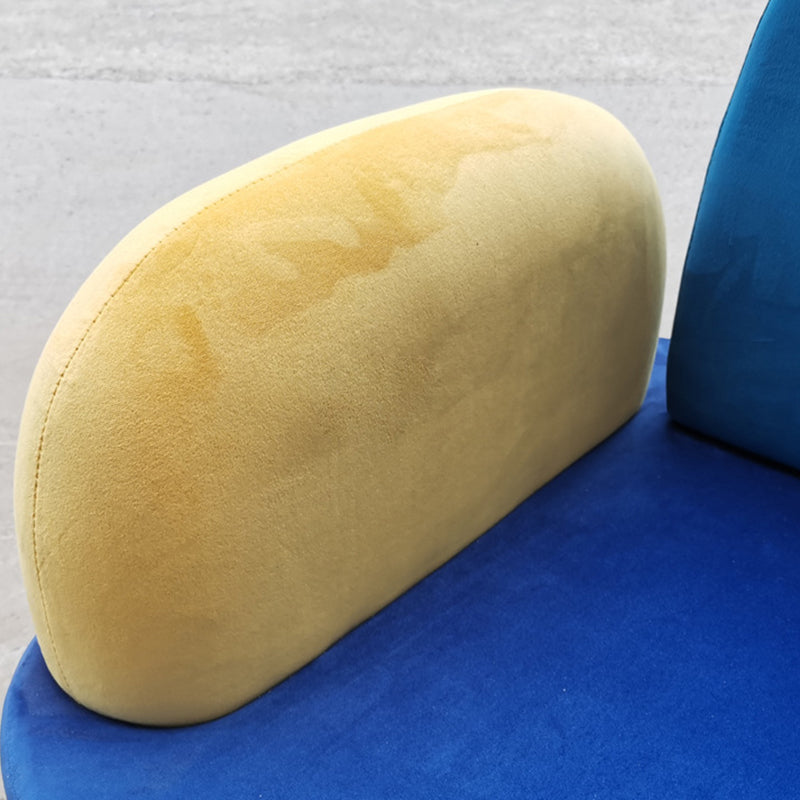 2-seater Standard Sofa Modern Fabric Armless Settee for Living Room