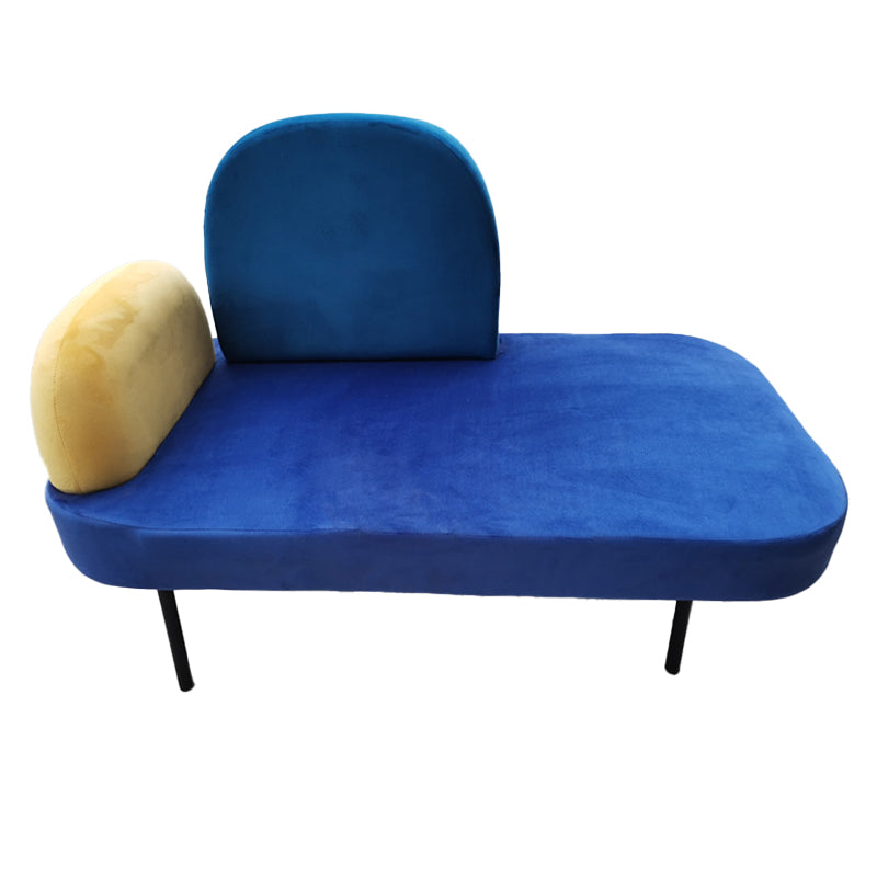 2-seater Standard Sofa Modern Fabric Armless Settee for Living Room