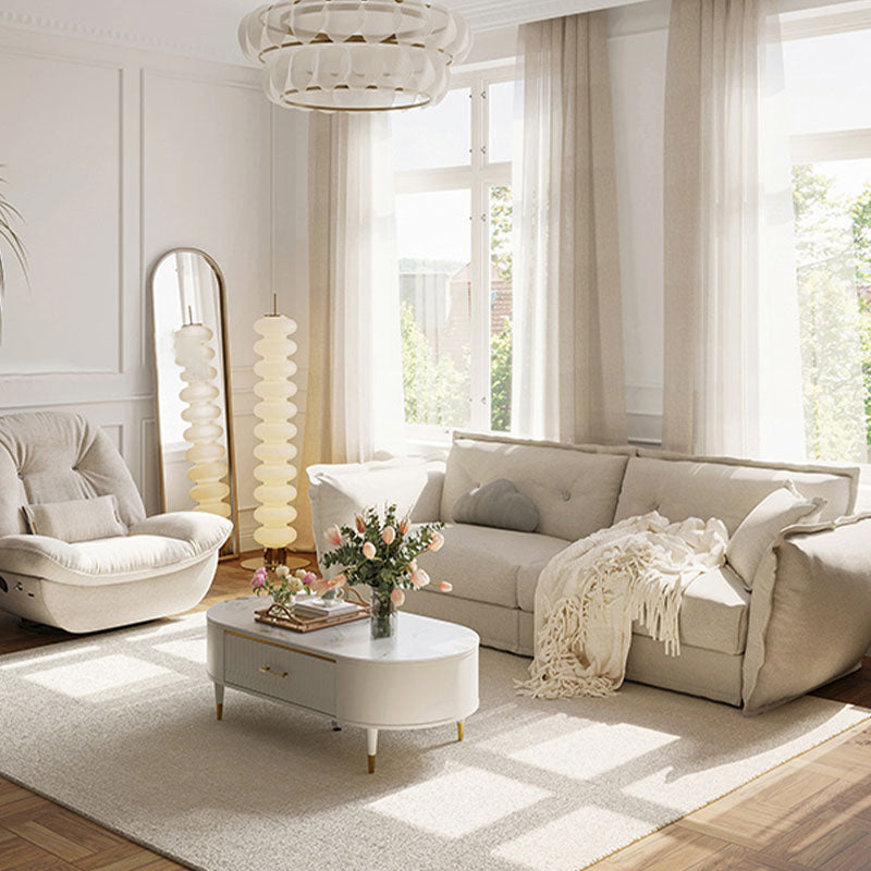 Pillow Top Arm Loveseat Stain Resistant Sofa with Tufted Back