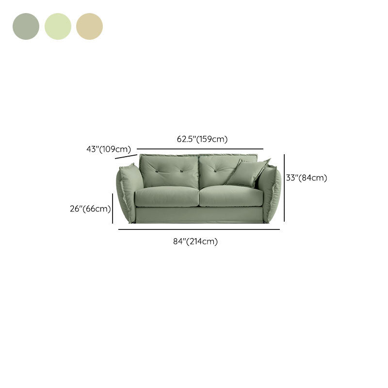 Pillow Top Arm Loveseat Stain Resistant Sofa with Tufted Back