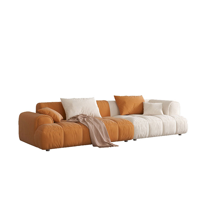 Modern Standard Sofa Square Arm Cushions Sofa for Living Room