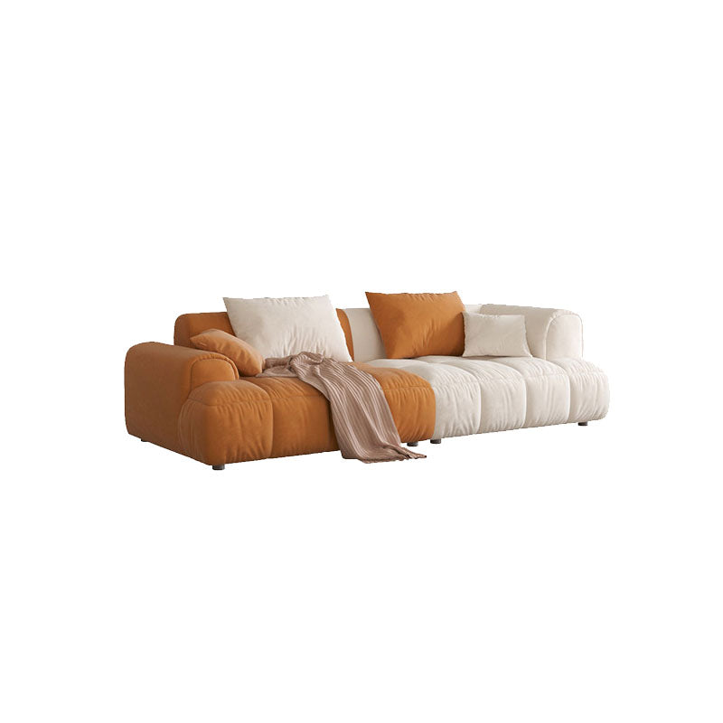 Modern Standard Sofa Square Arm Cushions Sofa for Living Room