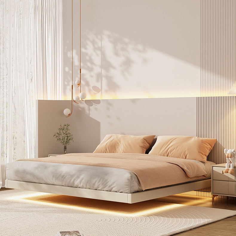 Solid Wood Platform Bed Frame Contemporary White Platform Bed